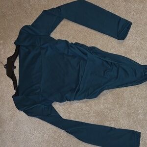 Emerald long sleeve bodysuit